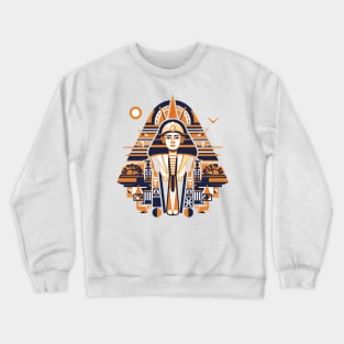 Ancient Egyptian Art: Pyramids, Ankh, and Mythic Majesty Crewneck Sweatshirt
